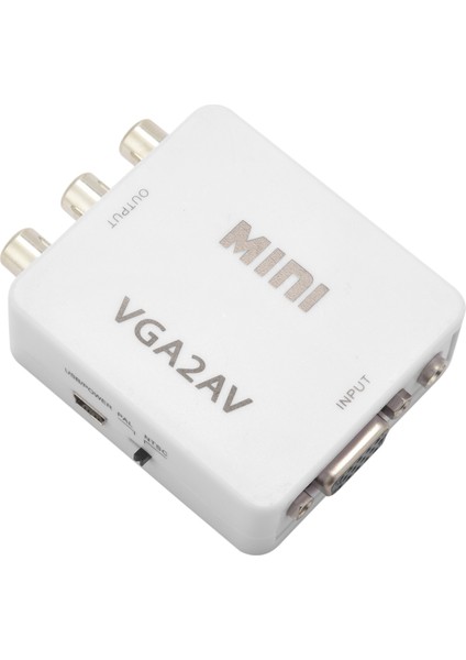 Mini Vga'dan Av'ye Video Dönüştürücü Vga'dan Rca'ya Pc'den Tv'ye Vga'dan Av'a (Yurt Dışından)