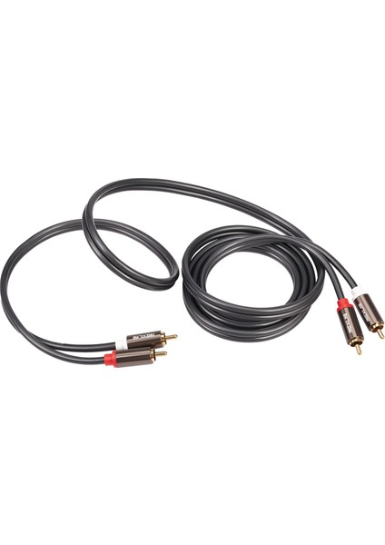Rexlis 2 Rca - 2 Rca Hifi Ses Kablosu Ofc Av Hoparlör Kablosu 1.8m (Yurt Dışından)