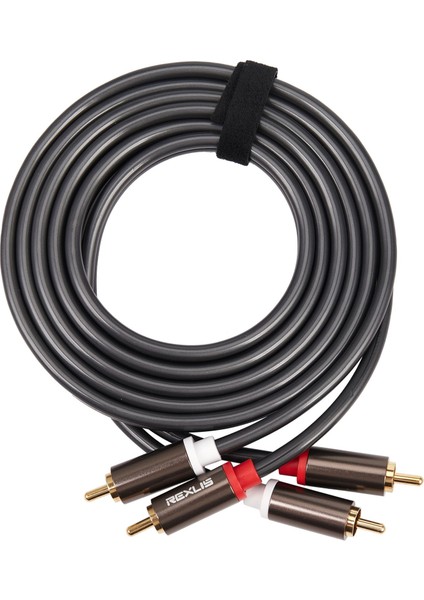 Rexlis 2 Rca - 2 Rca Hifi Ses Kablosu Ofc Av Hoparlör Kablosu 1.8m (Yurt Dışından)