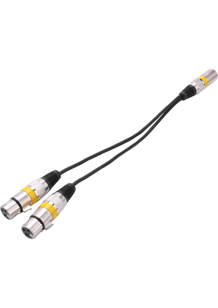 30CM 3 Pin Xlr Erkek - 2 Xlr Dişi Ses Uzatma Kablosu Y Ayırıcı (Yurt Dışından)