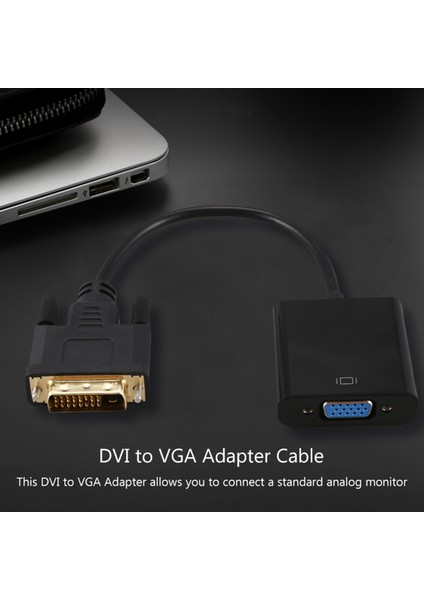 DVI - VGA Adaptör Kablosu 1080P Dvı-D - VGA Kablosu (Yurt Dışından)