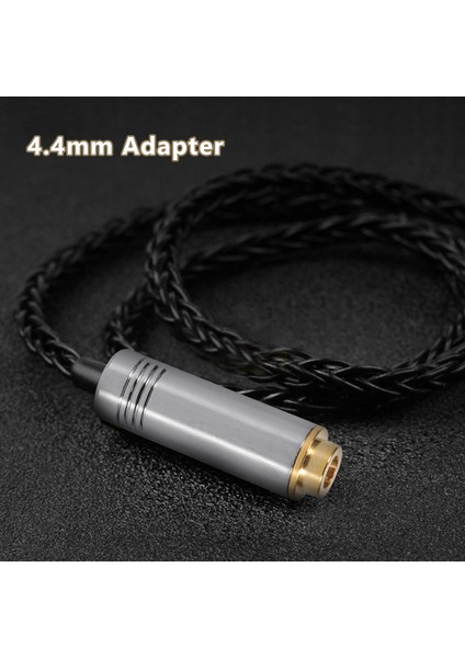 Dişi Jak Ses Fişi 4.4mm 5 Kutuplu Metal Kulaklık Adaptörü Gümüş (Yurt Dışından)