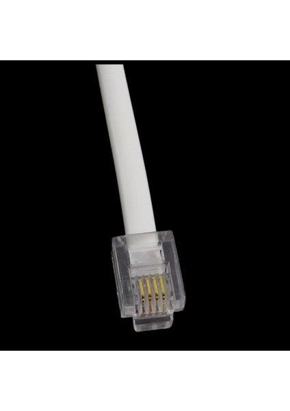 6P4C RJ11 Erkek - Çift Dişi Telefon Hattı Ayırıcı Konnektörü (Yurt Dışından)