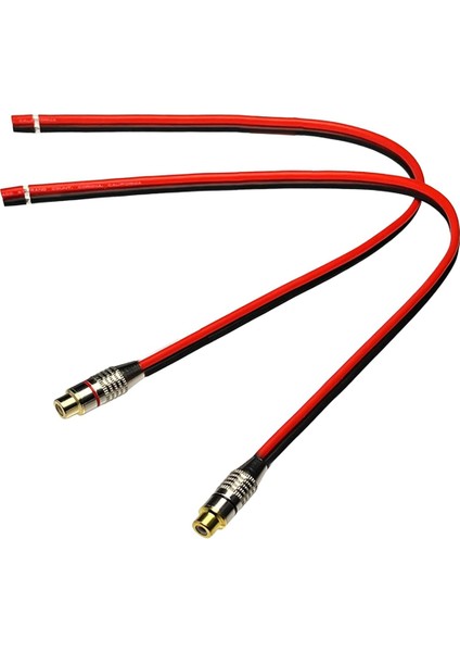 Hoparlör Kablosu 14 Awg, Phono Rca Dişi Jaklı, 2 Kanal (Yurt Dışından)