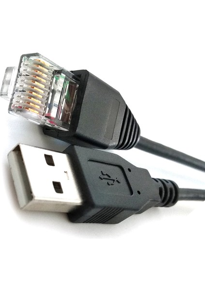 Usb'den RJ50'YE Konsol Kablosu, Kalıplanmış Gerilim Giderici Önyüklemeli, 1,8m (Yurt Dışından)