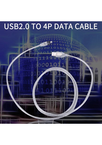 Pc Kamera Için Ieee 1394 4 Pin Firewire Dv Adaptör Kablosuna 1.5m USB (Yurt Dışından)