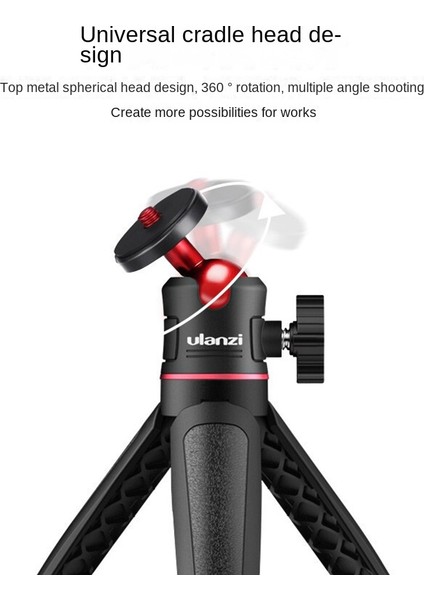 Ulanzi Mt-08 Telefon Mini Taşınabilir Selfie Çubuğu Için Katlanabilir Tripod (Yurt Dışından)