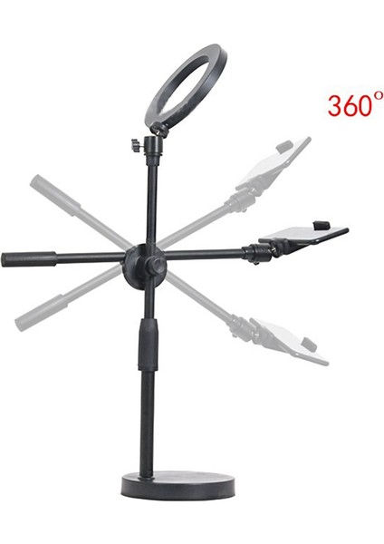 Halka Işıklı Yükseltilmiş Tripod Masaüstü Masaüstü Çekim Standı (Yurt Dışından)
