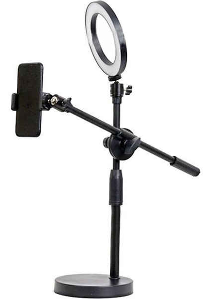 Halka Işıklı Yükseltilmiş Tripod Masaüstü Masaüstü Çekim Standı (Yurt Dışından)