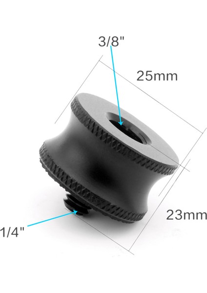 3/8 - 1/4 Adaptör Mini 3/8 Dişi - 1/4 Erkek Adaptör Vidası (Yurt Dışından)