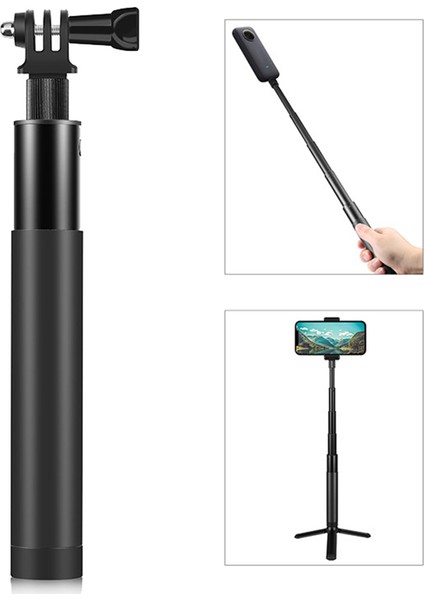 INSTA360 One Rs / X2 / X3 Için 73,5cm Metal Selfie Çubuğu Monopod (Yurt Dışından)