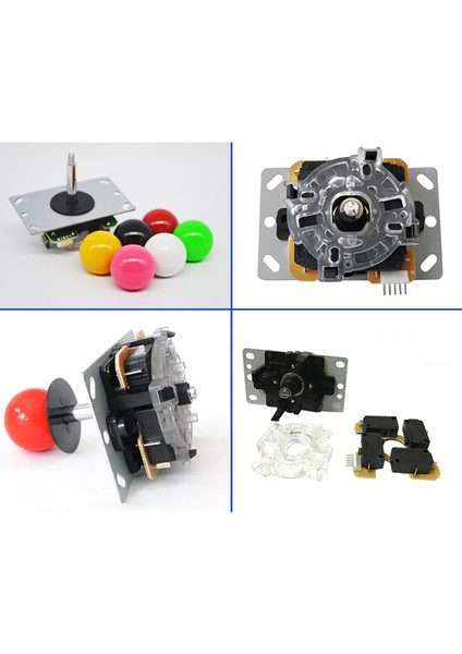 Devre Kartlı 5p Işıksız Arcade Joystick Kontrol Cihazı I (Yurt Dışından)