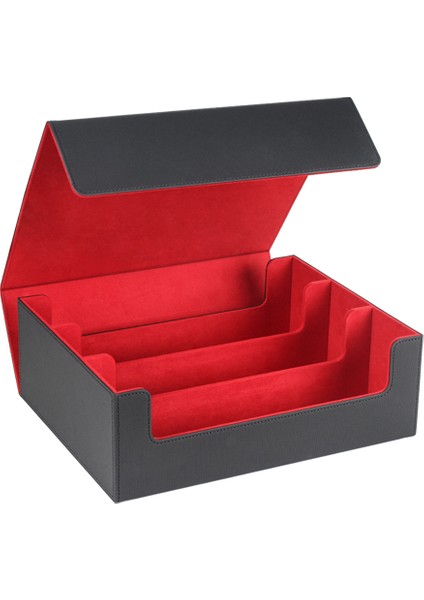 1800+ Ticaret Kartları Için Kart Destesi Kılıfı, Manyetik Kart Saklama Alanı Kırmızı (Yurt Dışından)