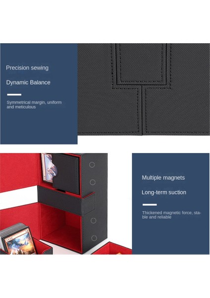 Kart Destesi Kutuları 200+ Kart Taşıma Organizatör Çantası Tutar, Siyah (Yurt Dışından) modelleri