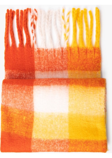 Atkı Püsküllü Yumuşak Dokulu Kareli fiyatları