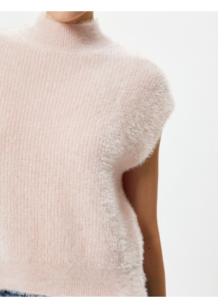 Peluş Süveter Dik Yaka Örgü indirimleri