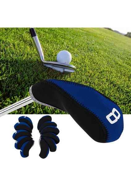 11 Parça Golf Kulübü Kapak Seti Irons Golf Kulübü Koruyucuları Numarası Baskılı (Yurt Dışından) fırsatları