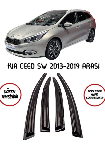 Kia Ceed Sw Cam Rüzgarlığı 4lü 2013-2019 Arası