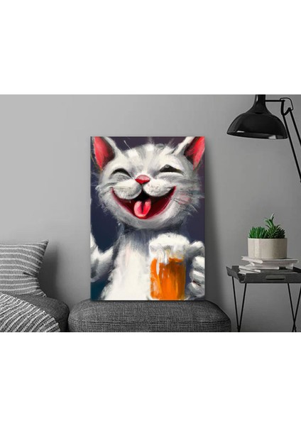 Beer Tasarımlı Kanvas Tablo-13 30X50CM Ev Dekorasyonu, Ev Hediyesi