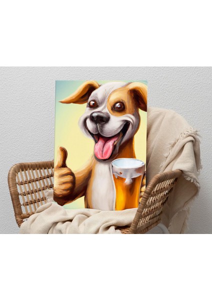Beer Tasarımlı Kanvas Tablo-14 50X70CM Ev Dekorasyonu, Ev Hediyesi