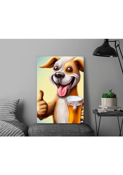 Beer Tasarımlı Kanvas Tablo-14 30X50CM Ev Dekorasyonu, Ev Hediyesi
