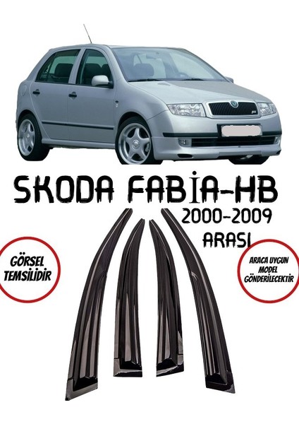 Skoda Fabia Mügen Cam Rüzgarlığı Hb 2000-2009 Arası 4 Lü Set