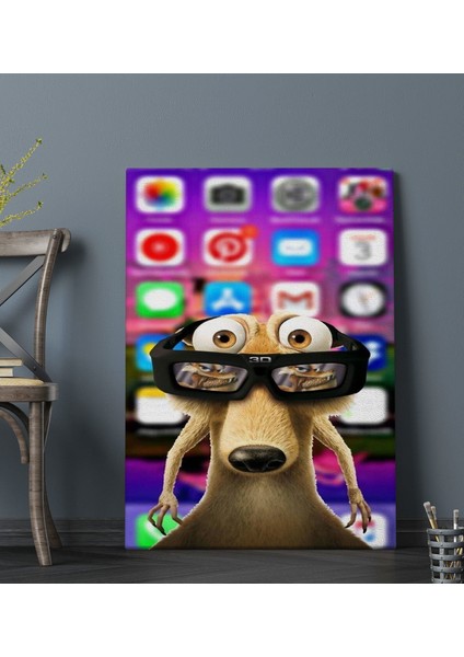 Fantastic Tasarımlı Kanvas Tablo-34 30X50CM Ev Dekorasyonu, Ev Hediyesi