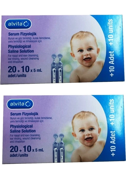 Alvita Seru M Fizyolojiik 30 Flakon 5 ml Ikili Paket