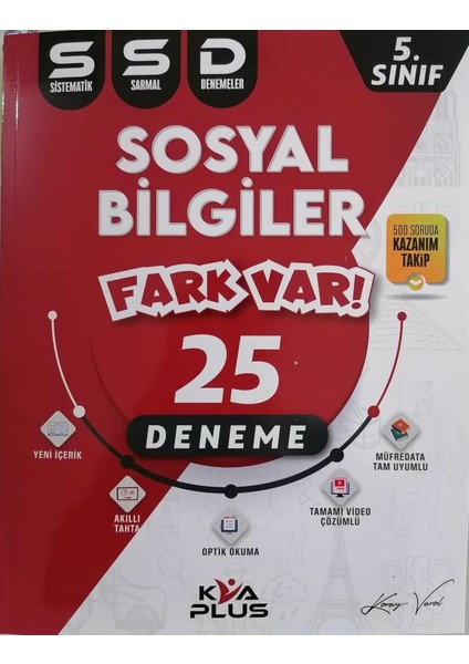 5.Sınıf Sosyal Bilgiler SSD Sistematik Sarmal Deneme