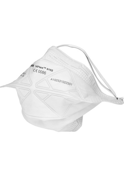 9152E Vflex Tek Kullanımlık Ventilsiz Ffp2 Toz ve Sis Maskesi , 10 Adet