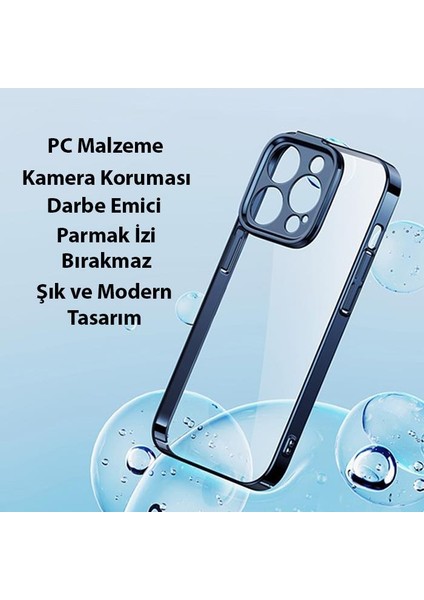 Kamera Korumalı iPhone 14 Pro Max Silikon Kılıf ve Ful Kaplama Kırılmaz Ekran Koruyucu, Air Armor,sararmaz Kılıf