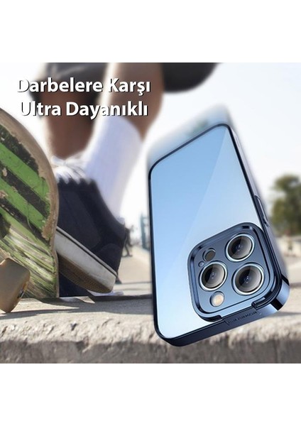 Kamera Korumalı iPhone 14 Pro Max Silikon Kılıf ve Ful Kaplama Kırılmaz Ekran Koruyucu, Air Armor,sararmaz Kılıf