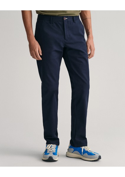 Erkek Lacivert Slim Fit Pantolon 1505220.410
