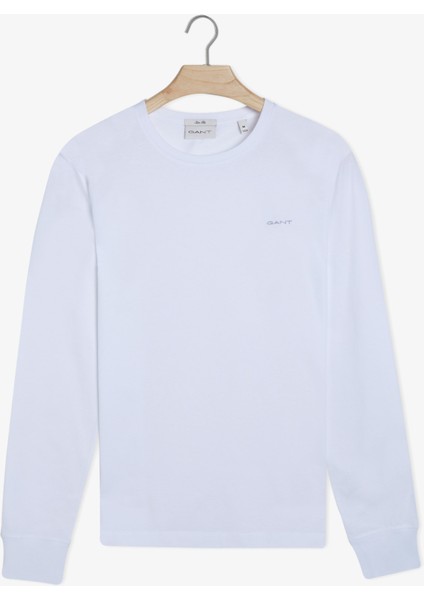 Erkek Beyaz Slim Fit Bisiklet Yaka T-Shirt 2045034.110