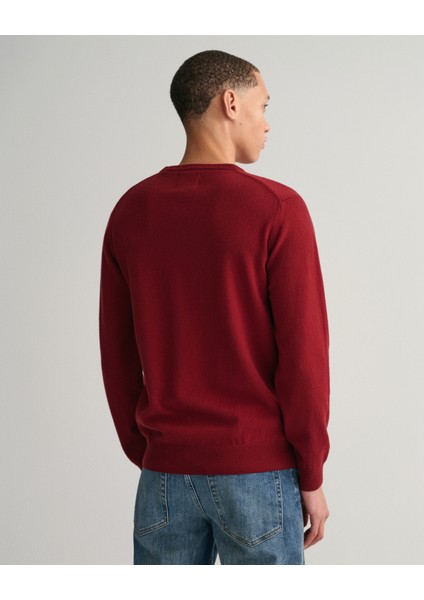 Erkek Kırmızı Regular Fit Bisiklet Yaka Kazak 87211.605 modelleri