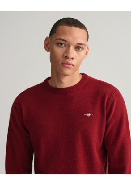 Erkek Kırmızı Regular Fit Bisiklet Yaka Kazak 87211.605 indirimleri