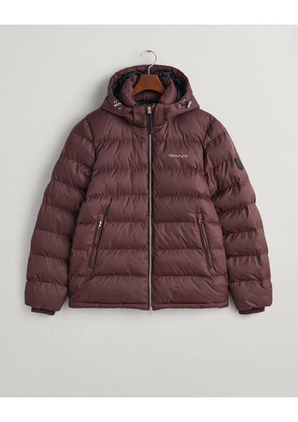 Erkek Bordo Regular Fit Kapüşonlu Mont 7006351.279