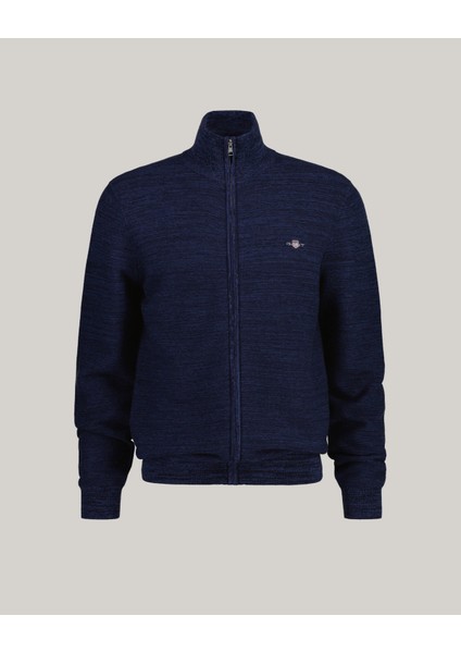 Erkek Lacivert Regular Fit Fermuarlı Kazak 8050178.433