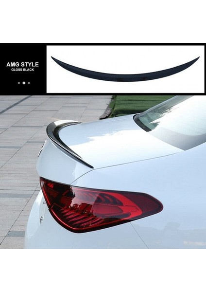 W206 Amg Style - Sedan Bagaj Üstü Piano Black Spoiler 2021-2023