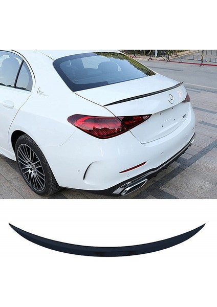 W206 Amg Style - Sedan Bagaj Üstü Piano Black Spoiler 2021-2023