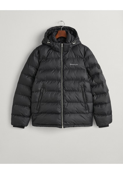 Erkek Siyah Regular Fit Kapüşonlu Mont 7006351.5