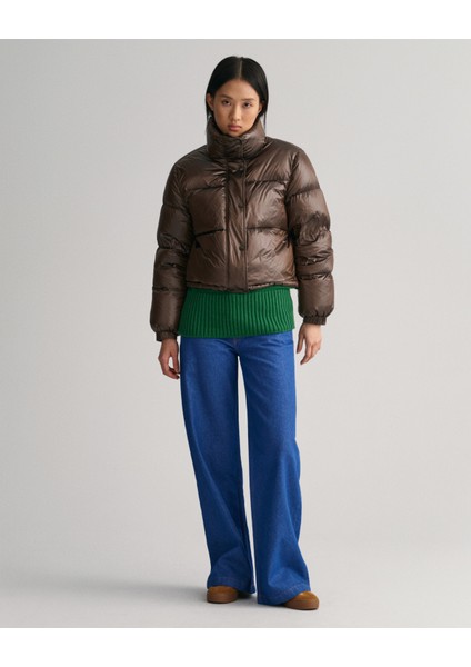 Kadın Kahverengi Relaxed Fit Dik Yaka Mont 4700295.274 indirimleri