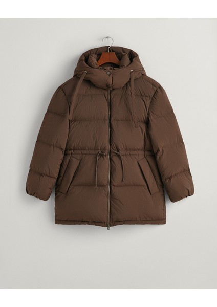 Kadın Kahverengi Relaxed Fit Fermuarlı Mont 4700284.274
