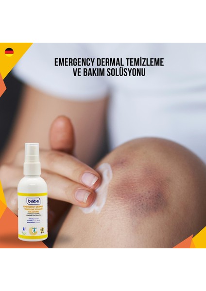 ® Emergency Dermal Temizleme ve Bakım Solüsyonu 150 ML: Acil Durumlar İçin Etkili ve Güvenli Cilt Bakımı"