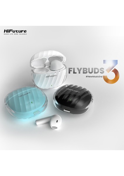 FlyBuds 3 Kablosuz Bluetooth 5.3 IPX5 Su Geçirmez Çevresel Gürültü Engelleme ENC 4 Mikrofonlu TWS Kulak İçi Kulaklık Mavi