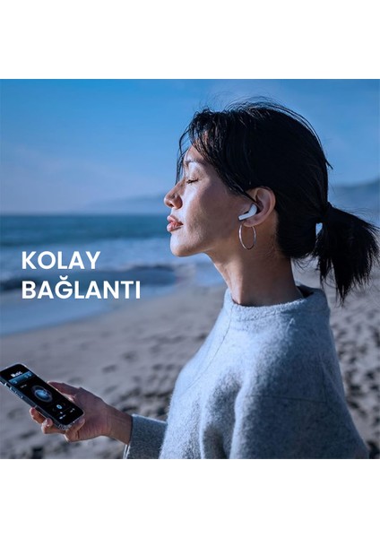 FlyBuds 3 Kablosuz Bluetooth 5.3 IPX5 Su Geçirmez Çevresel Gürültü Engelleme ENC 4 Mikrofonlu TWS Kulak İçi Kulaklık Mavi