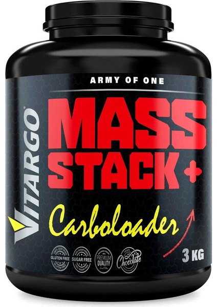 Army Of One Mass Stack+ Vıtargo 3 kg (30 Servis) Çikolata Aroma