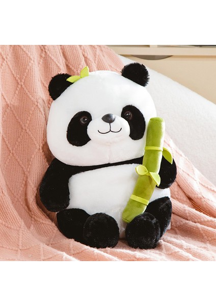 Sevimli Panda Sarılma Bambu Bebek Bebek Huahua Peluş Oyuncak Sarılma Uyuyan Bebek Kız Hediye (Yurt Dışından)