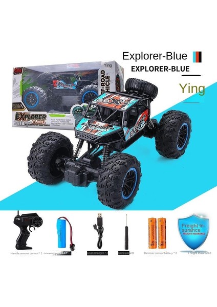 Alaşım 2.4g Uzaktan Kumandalı Off-Road Araç Yüksek Hızlı Tırmanma Şarj Elektrikli Uzaktan Kumandalı Araba Çocuk Çocuk Oyuncak Yarış Arabası (Yurt Dışından)