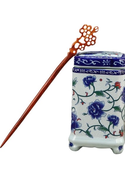 Siyah Sandal Ağacı Firkete Antika Tarzı Saç Büküm Başlık (Yurt Dışından)